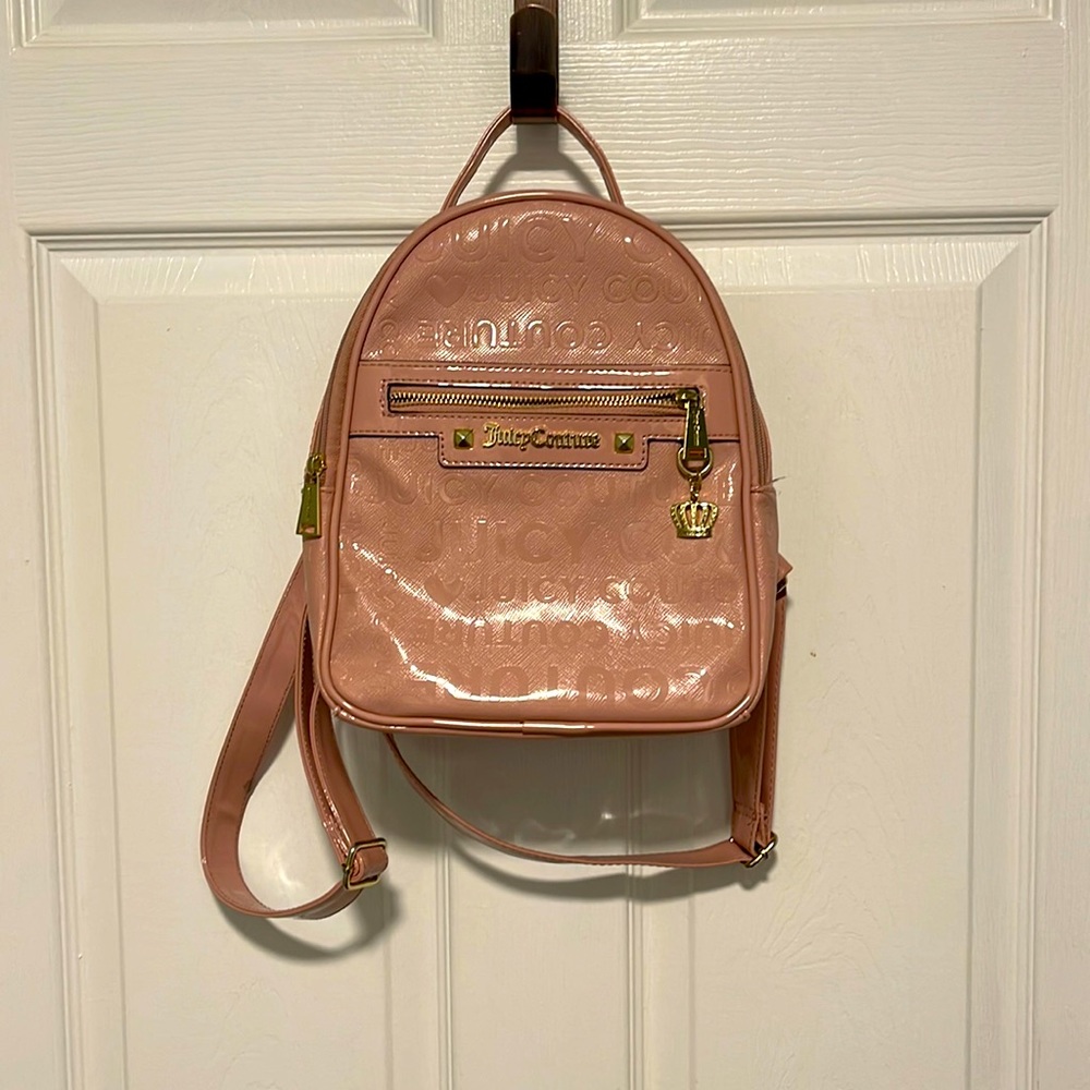Pink juicy couture back pack purse